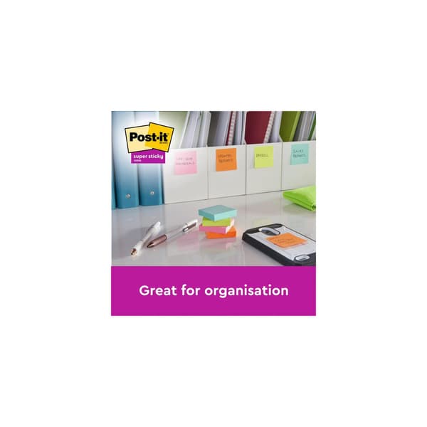 Notes POST-IT SS 76x76mm re sort.f 18/fp