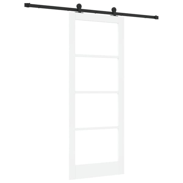 Skjutdörr ORKDAL Vit och svart 83 x 211 cm