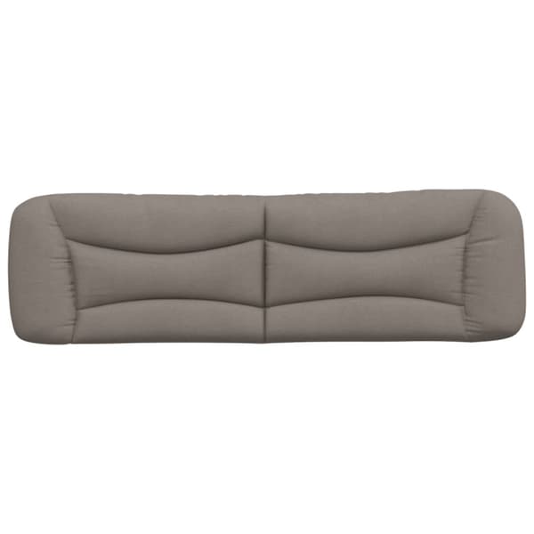 Headboard Cushion "Hvar" Taupe 180 cm Fabric
