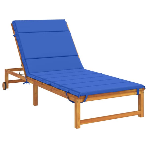 Solstol Kudde GEMERT 100% Polyester Kungsblå 200 x 70 x 3 cm