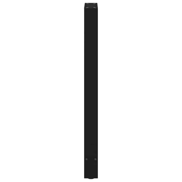 Barbordsben svarta 2 st 50x(100-101) cm stål