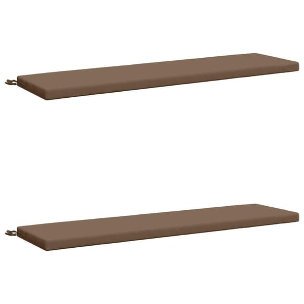 2-delade Bänk Kuddar SOEST 2 st 100% Polyester Taupe