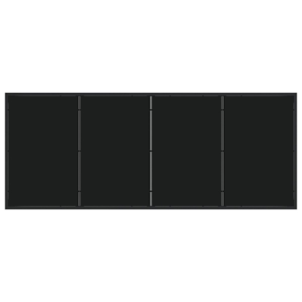 Trädgårdsmöbelset 5 pcs Grå Pulverlackerat stål