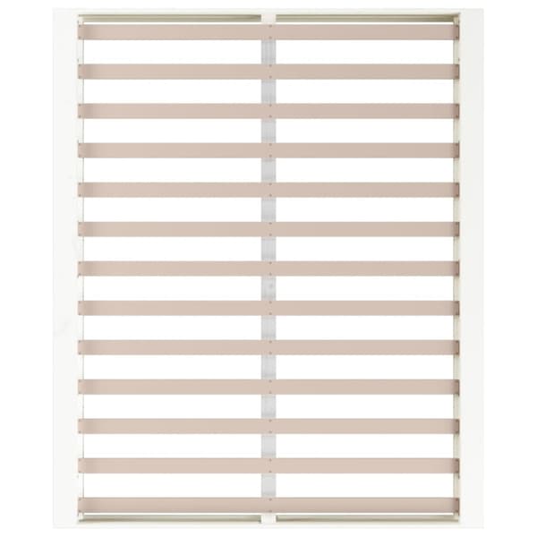 Sängram massivt trä 150x200 cm vit
