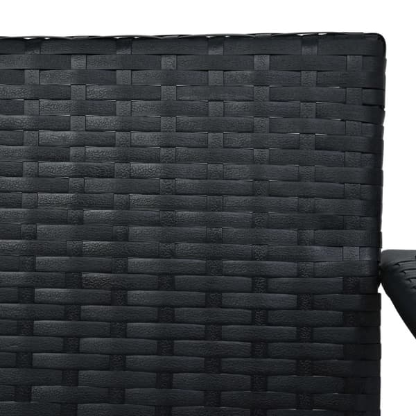 Hammock 3-sits med tak konstrotting svart