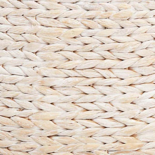 Julträdskrage Rund Vit 105 x 105 x 28 cm Vattenhyacint