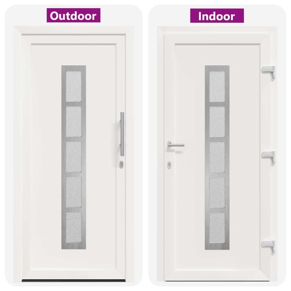 Framdörr Vit 108 x 208 cm PVC