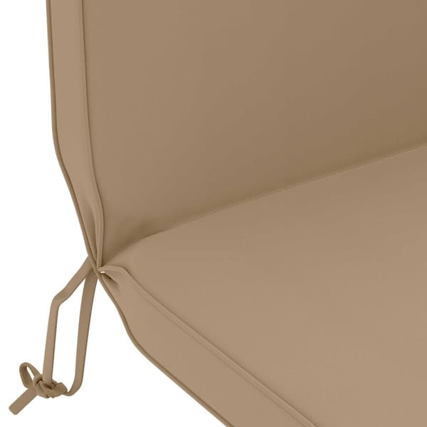 Solsängkudde 100% Polyester Taupe 55 x 124 x 5 cm