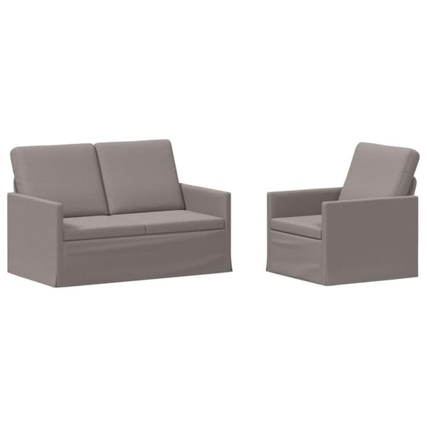 Soffset 2 st Taupe Tyg