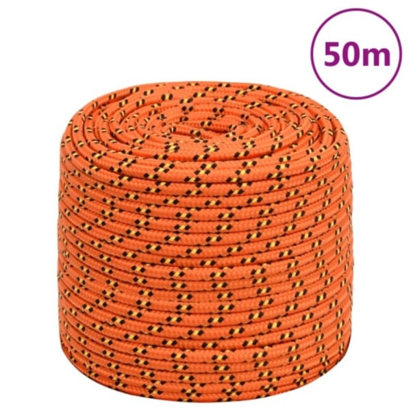 Båtlina orange 6 mm 50 m polypropylen