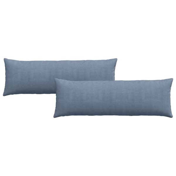 Sofakuddar 2 pcs Blå 120 x 40 cm Kordread tyg