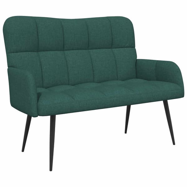 Tvåsitssoffa Mörkgrön 115 x 61 x 87 cm tyg