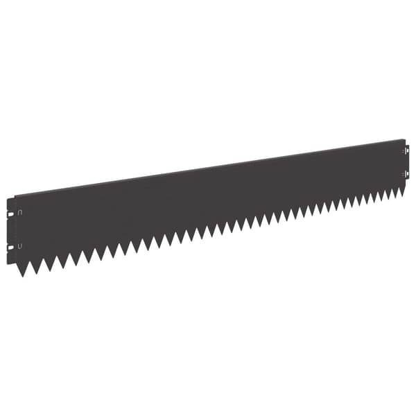 Kant för gräsmatta 30 pcs 103 x 15 cm Stål Svart