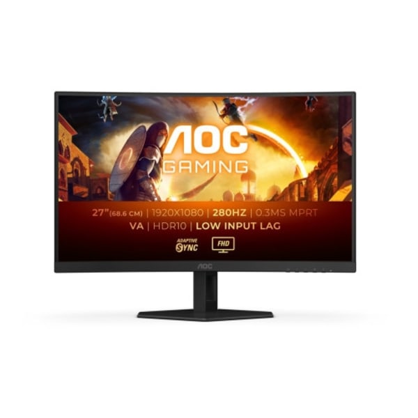AOC Gaming C27G4ZXE - LED-skärm - böjd - Full HD (1080p) - 27" - HDR Svart