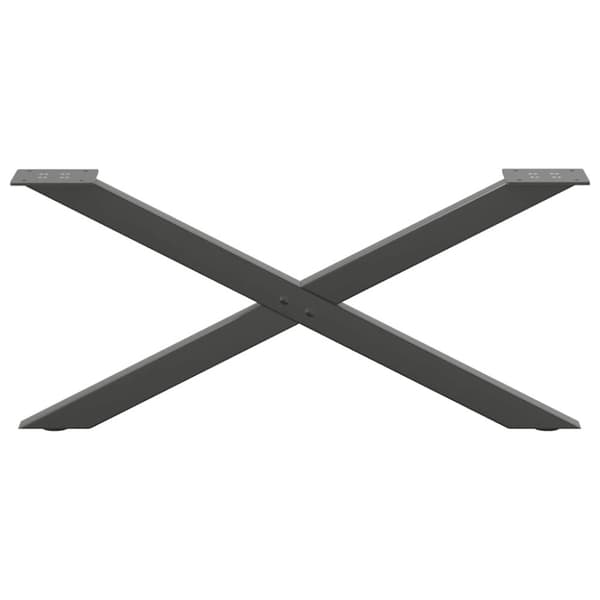 Soffbordsben X-formade 2 st antracit 70x(30-31) cm stål
