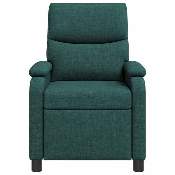 Massagefåtölj Mörkgrön Tyg