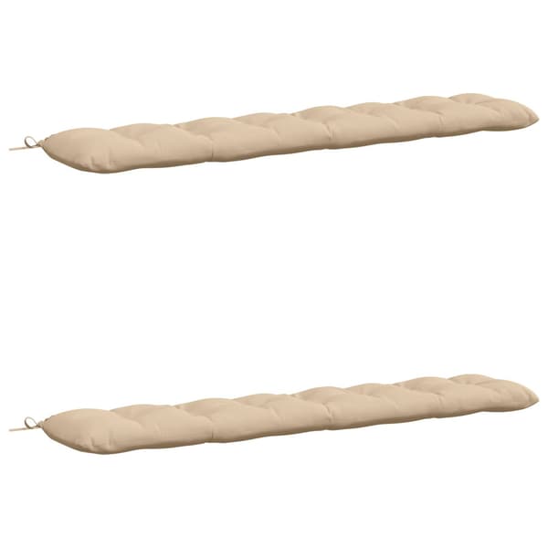 Bänk Kuddar VIANEN 2 st 100% Polyester Gräddvit