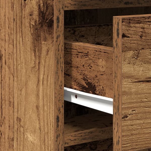 Sideboard med låda Gammalt trä 40 x 41 x 75 cm Konstruerat trä