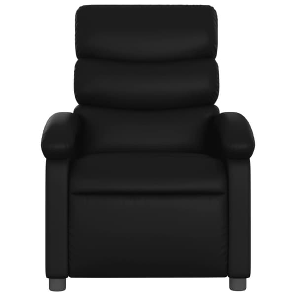 Reclinerfåtölj svart konstläder
