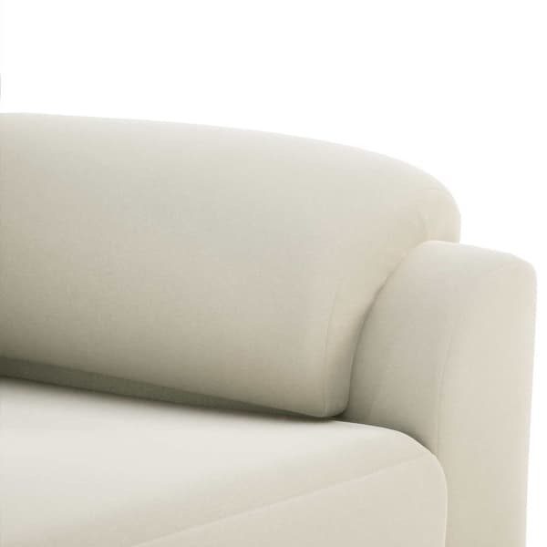 Soffa Gräddvit 94 x 85 x 93 cm Sammet