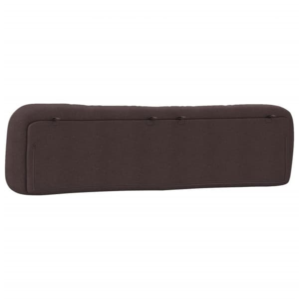 Headboard Cushion "Hvar" Dark Brown 200 cm Fabric