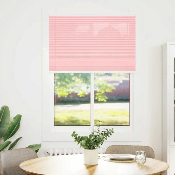 Plisserad persienn rosa 95x150 cm tyg bredd 94,4 cm polyester