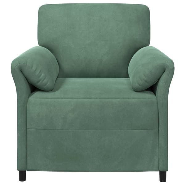 En-sitssoffa Havgrön 88 x 83 x 95 cm Sammet
