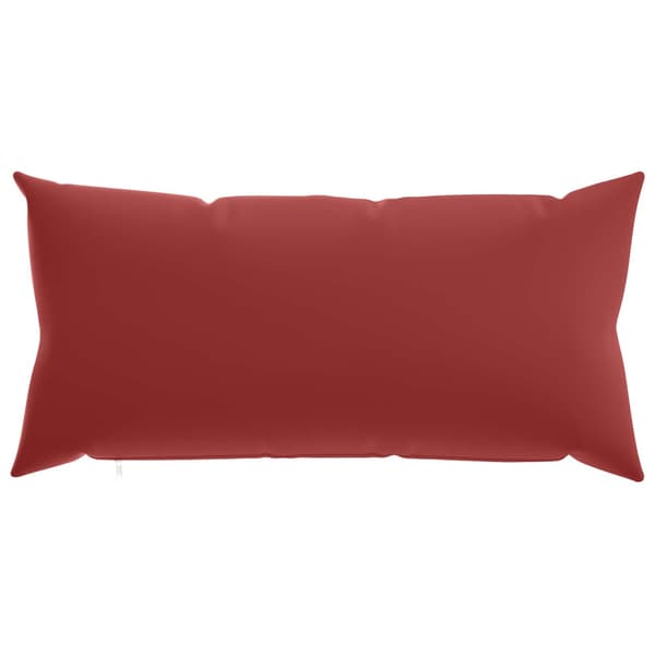 Kuddöverdrag 6 st HEERLEN Vinröd 40 x 80 cm Polyester