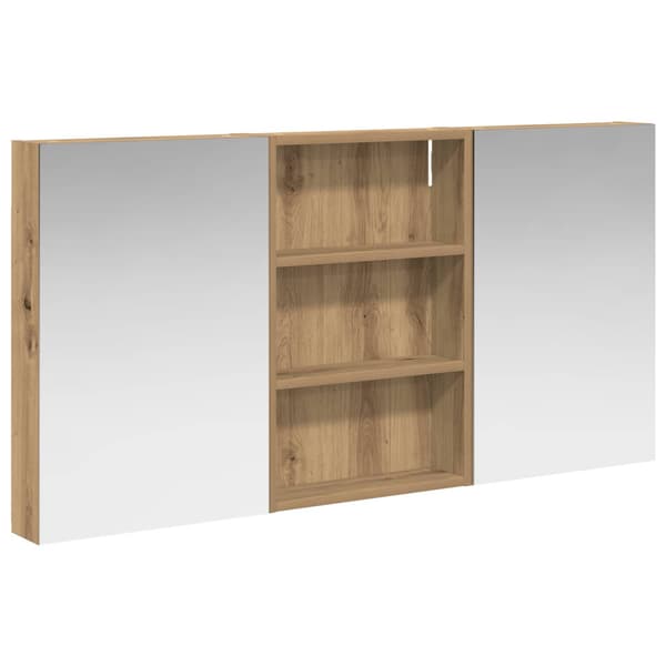 Badrumsskåpsset 3 st 120 x 10,5 x 60,5 cm Konstruerat trä