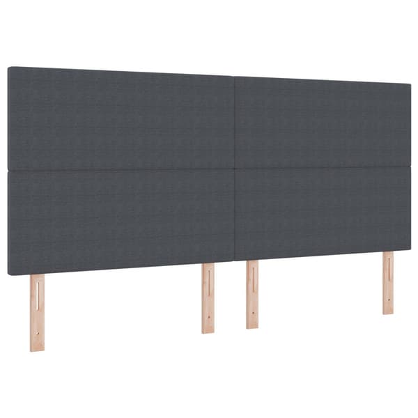 Bäddfjäder Mörkgrå och vit 200 x 200 cm Kordread tyg