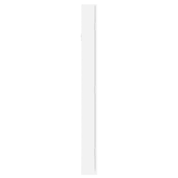 Spegelskåp vit väggmonterat 37,5x10x106 cm