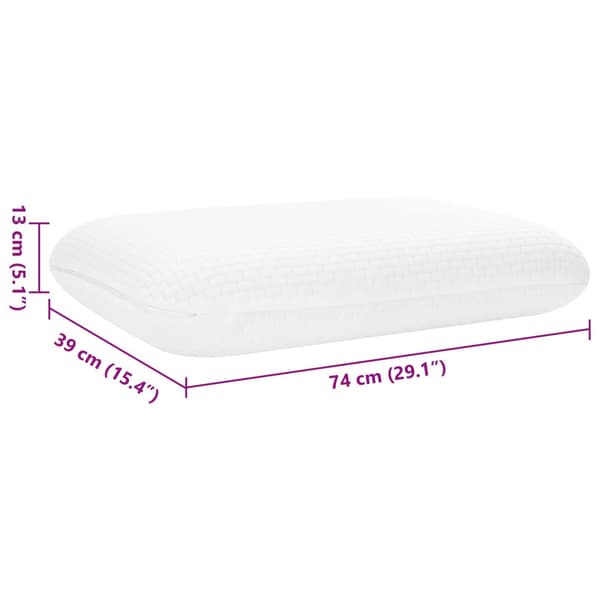 Sovkudde Enfärgad Vit 74 x 39 x 13 cm Minneskum