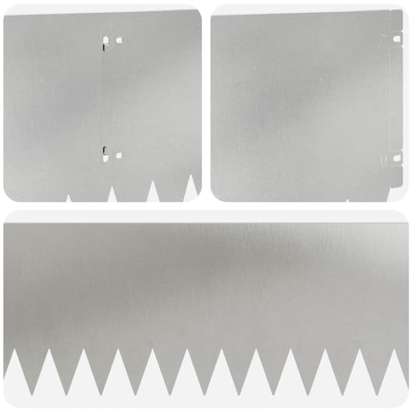 Kant för gräsmatta 20 pcs 103 x 25 cm Stål Silver
