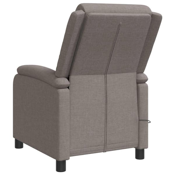 Massagefåtölj Taupe Tyg