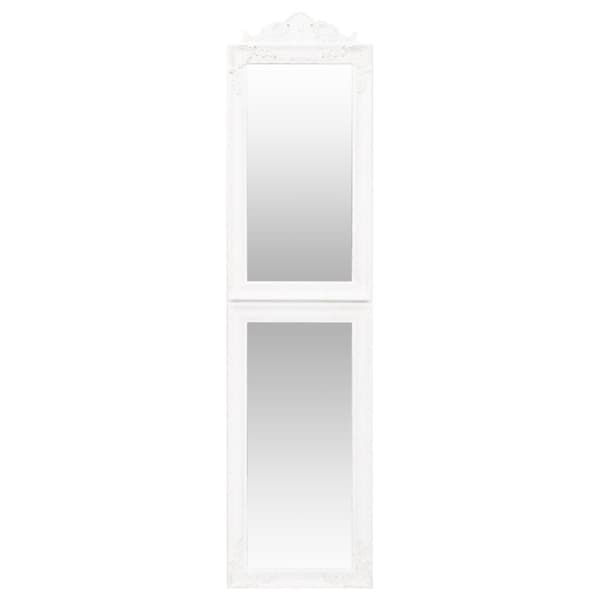 Fristående spegel vit 40x160 cm