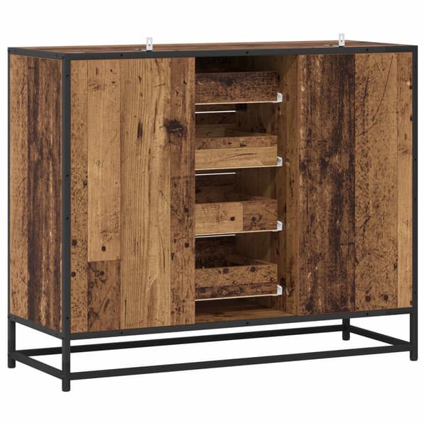 Sideboard Gammalt trä 92 x 35 x 76 cm Konstruerat trä