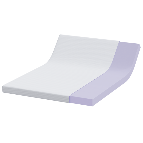 Memory foam madrass toppers 140 x 200 cm Thick Mjuk Vit