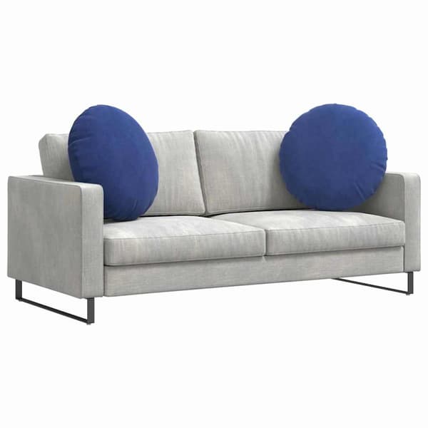 Sittkuddar 2 pcs Polisblå Ø60 x 21 cm Sammet