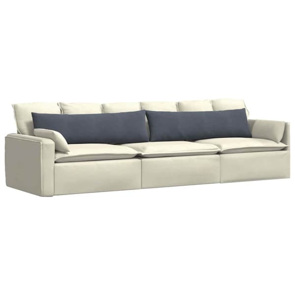 Sofakuddar 2 pcs Mörkgrå 145 x 40 cm Kordread tyg