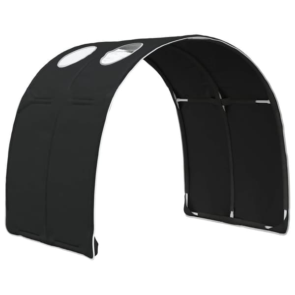 Sängtunnel 2 pcs Svart 211 x 67,5 x 2 cm Polyester