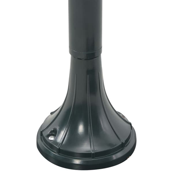 Lyktstolpe för trädgård E27 120 cm aluminium mörkgrön