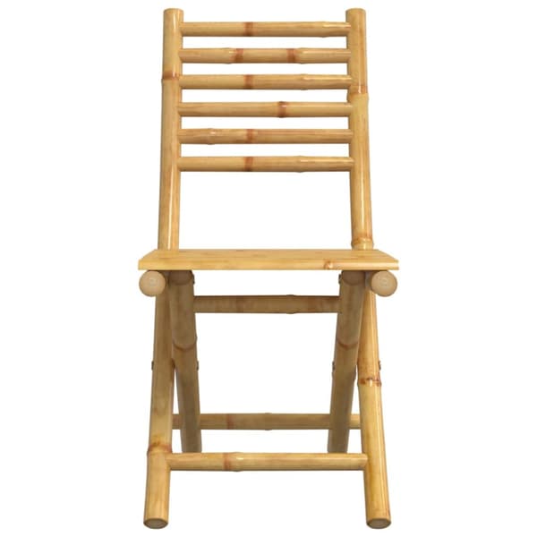 Hopfällbara trädgårdsstolar 8 st 43x54x88 cm bambu