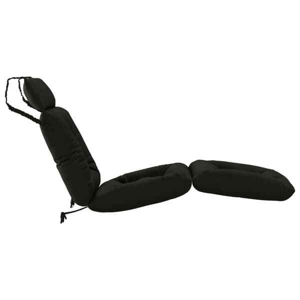 Solstol Kudde VIANEN 100% Polyester Svart 200 x 50 x 8 cm
