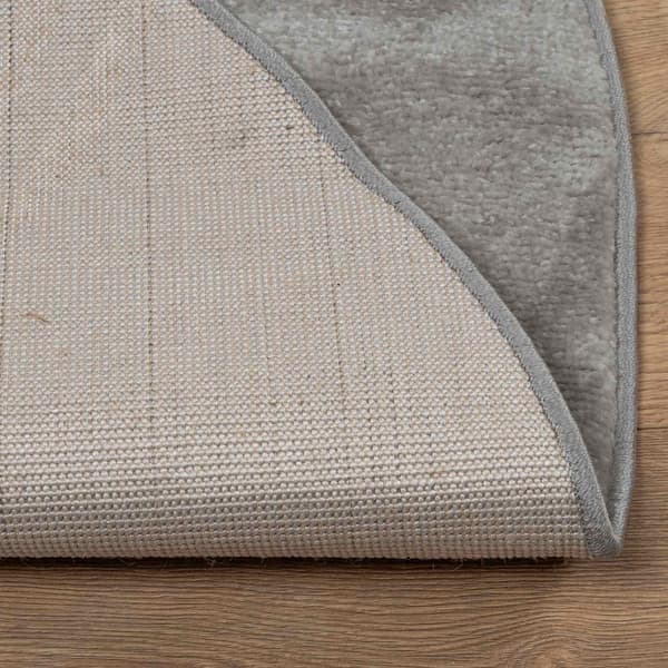 Områdesmattor Rund GALATI Grå Ø 160 CM Polyester