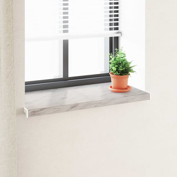 Fönsterbräda Marmorstruktur 60 x 45 x 4,5 cm PVC