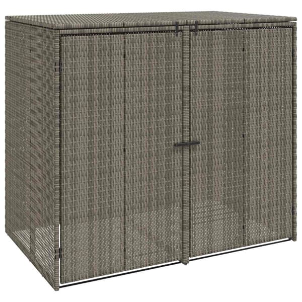 Avfallshink Box 2 pcs Grå 130 x 80 x 115 cm polyeten
