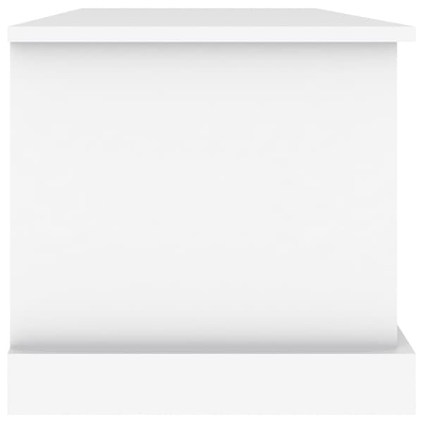 Förvaringslåda vit 70x40x38 cm konstruerat trä