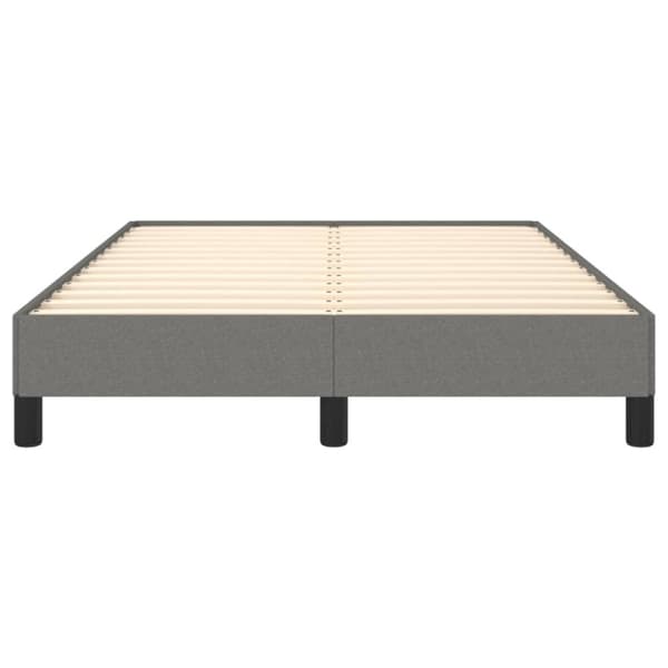 Sängram utan madrass mörkgrå 120x200 cm tyg