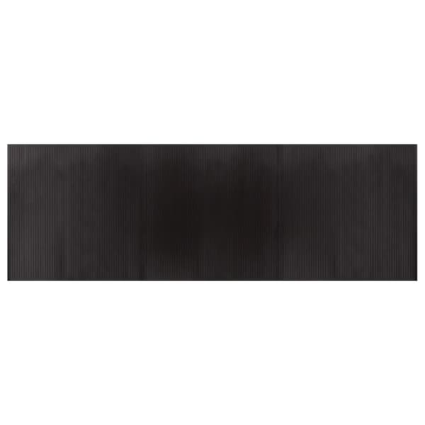 Matta rektangulär mörkbrun 100x300 cm bambu