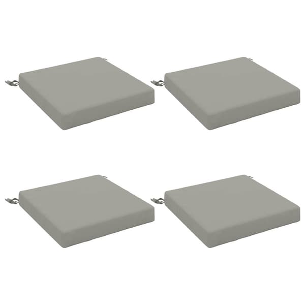 4-delade Sittdynor SOEST 4 st 100% Polyester Grå 45 x 45 x 7 cm
